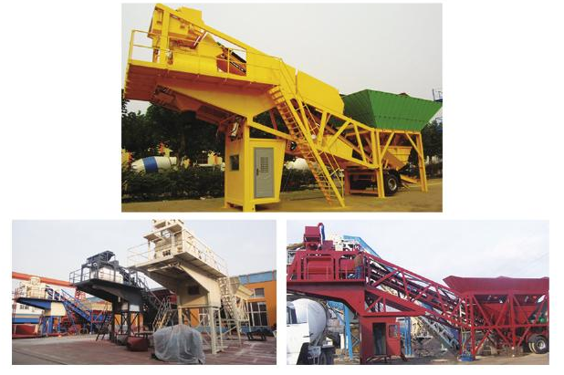 轮式移动搅拌站